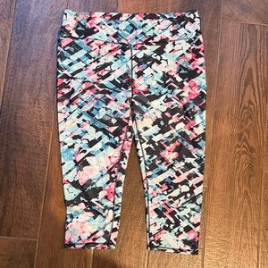 Fabletics Abstract Multicolor Leggings